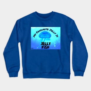 Jelly Fish My Favourite Children's Summer on the Ocean Beach Crewneck Sweatshirt